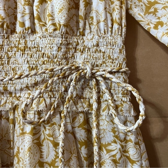Christy Lynn | NWT Susie Dress Sunflower Popover Mini Dress Smocked Boho Size M - Picture 8 of 14